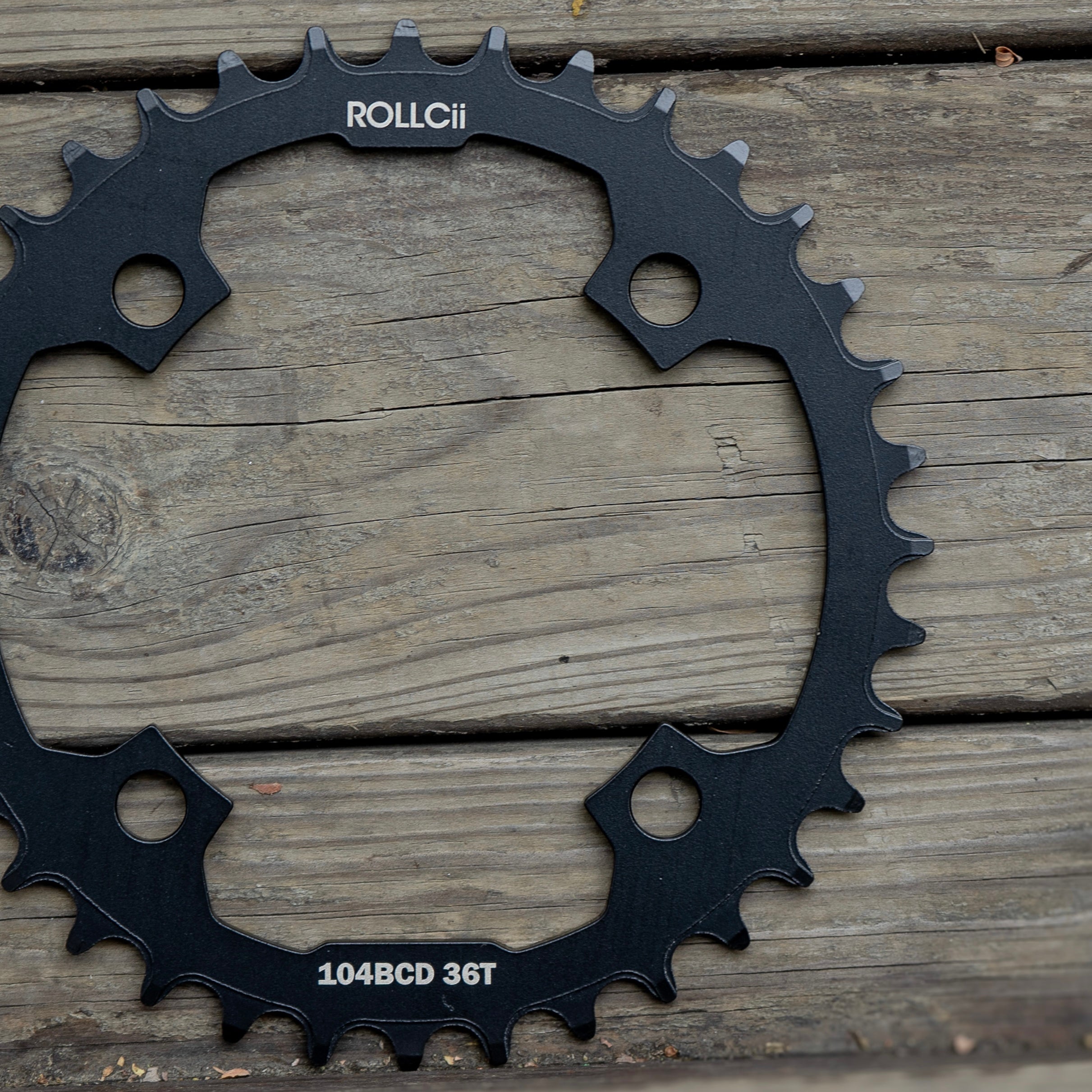ROLLCii 1X Chainring for BCD104 4-Bolt, Chromoly-Stahl, 36Z, Ansicht 2