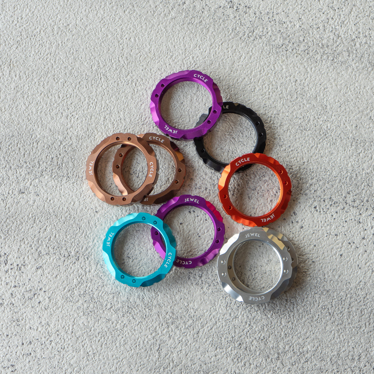 Cycle Jewel Track Hub Lock Ring, View 4