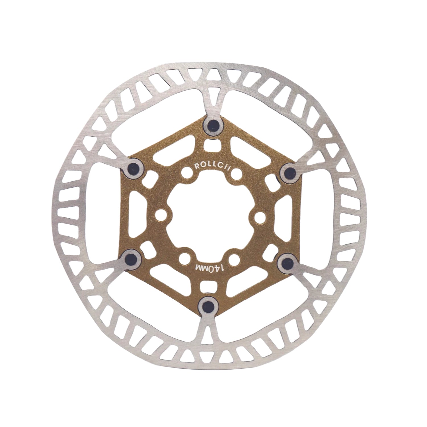 ROLLCii V1 6-Bolt Rotor, 180mm, Schwarz, Ansicht 2