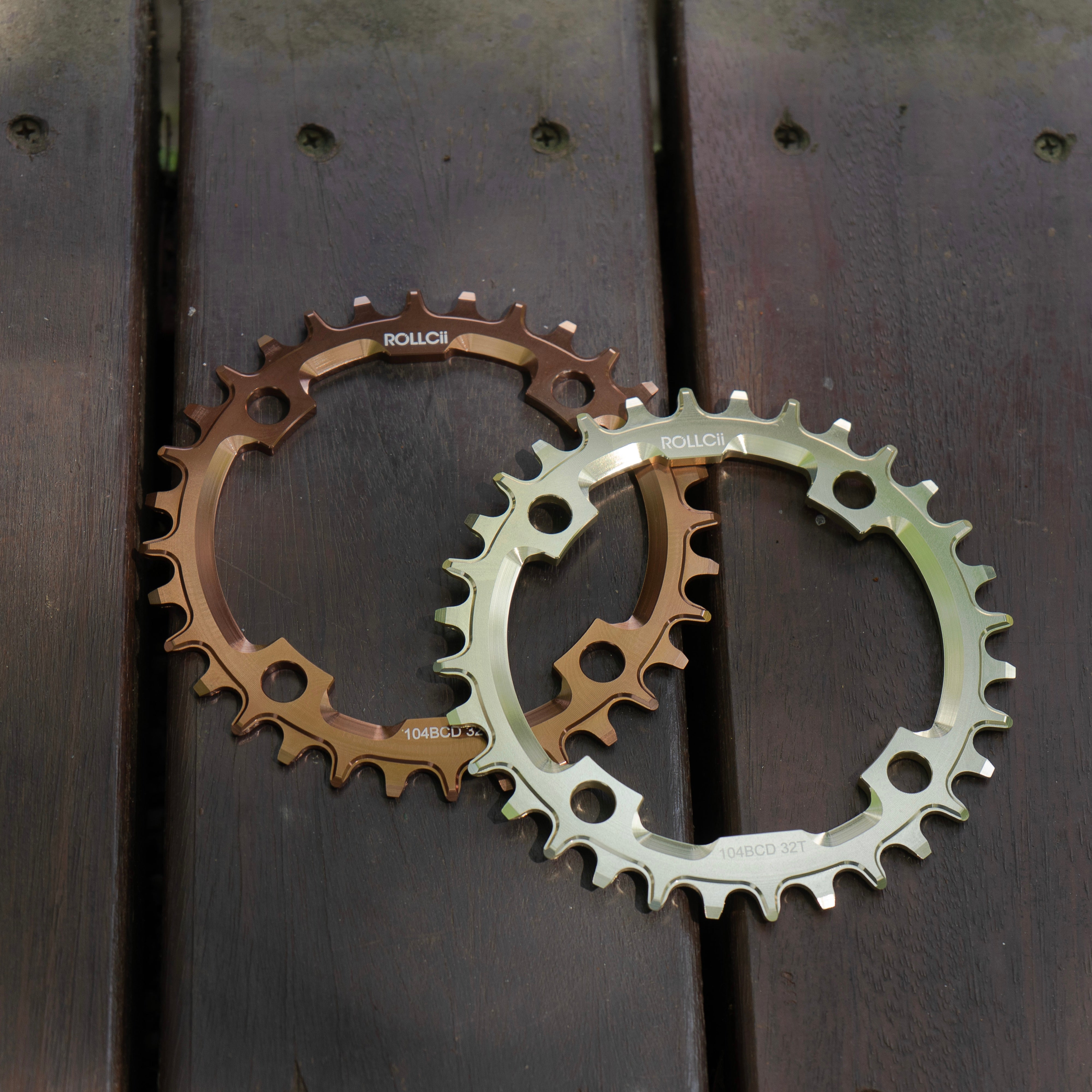 ROLLCii 1X Chainring for BCD104 4-Bolt, Narrow-Wide, 32Z, Ansicht 1