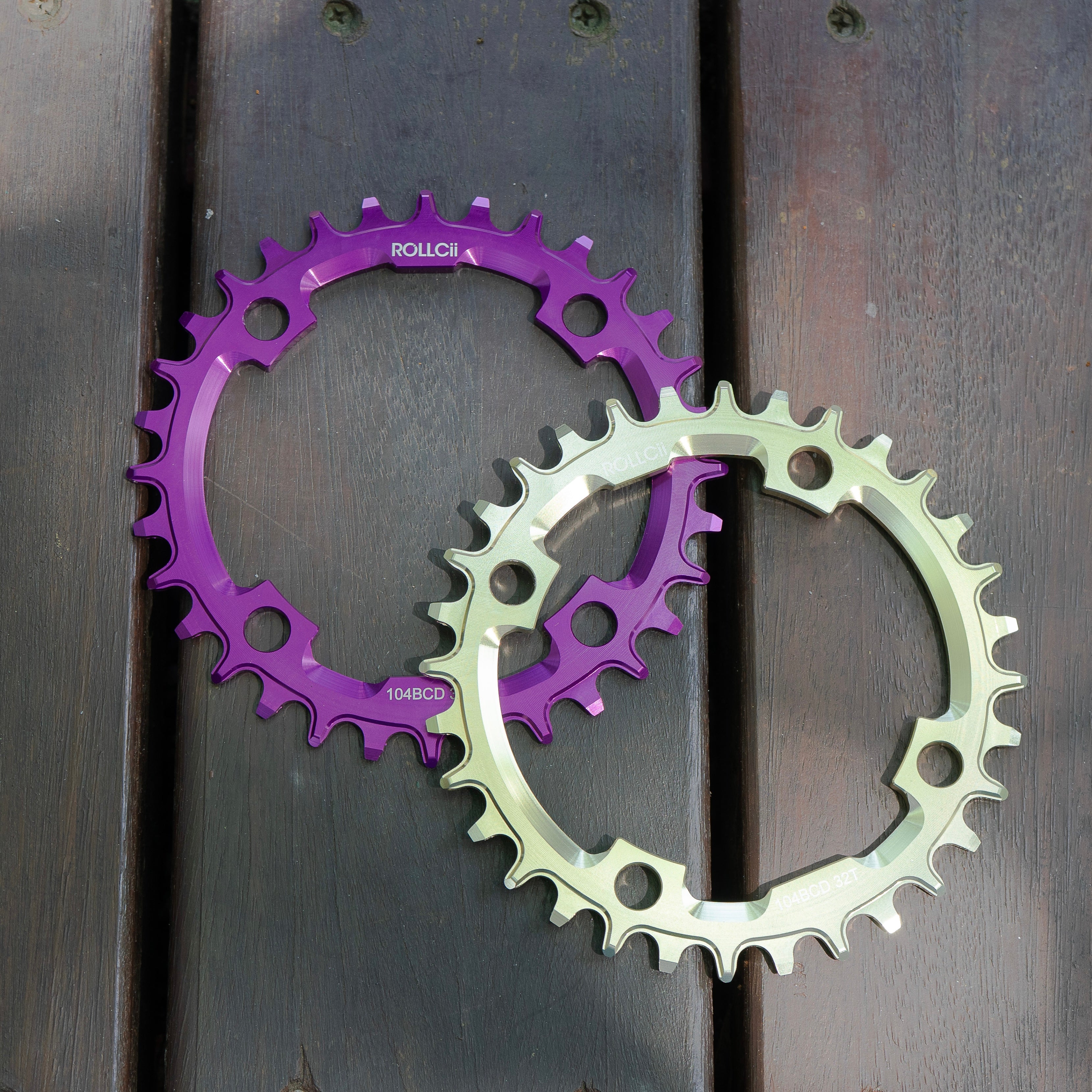 ROLLCii 1X Chainring for BCD104 4-Bolt, Narrow-Wide, 32Z, Ansicht 2