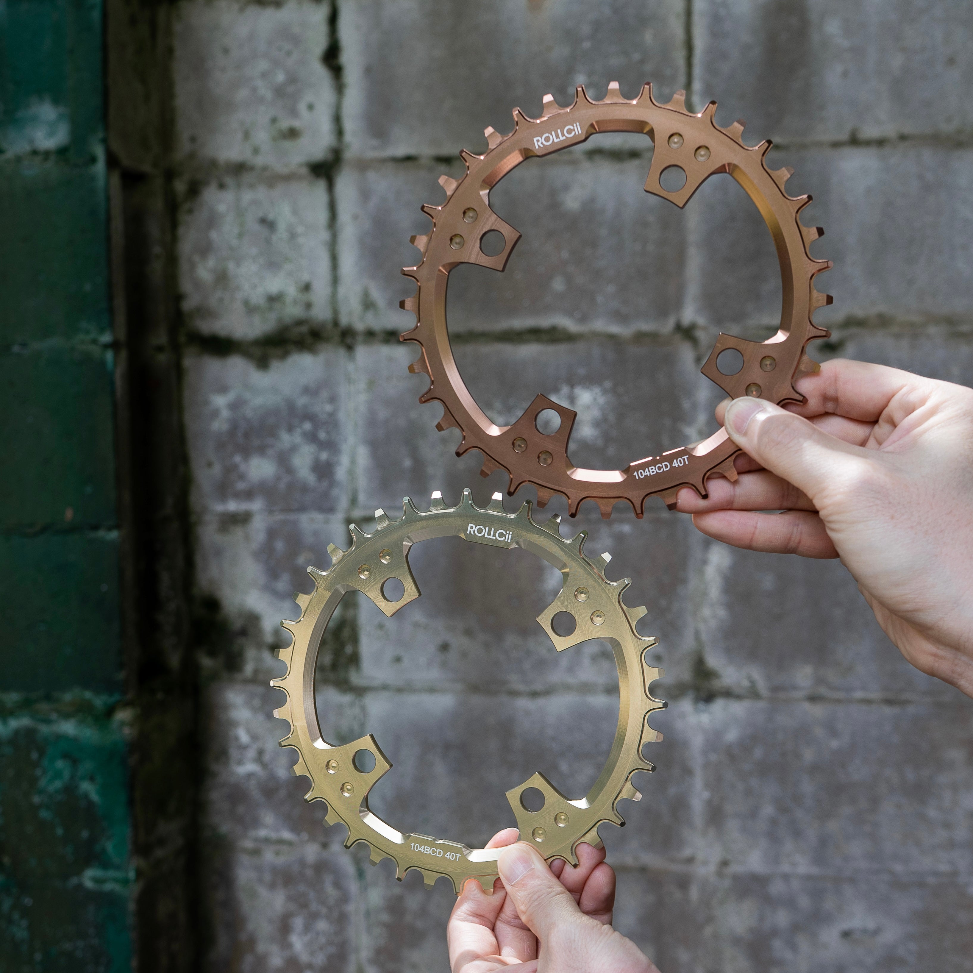 ROLLCii 1X Chainring for BCD104 4-Bolt, Narrow-Wide, 40Z, Ansicht 1