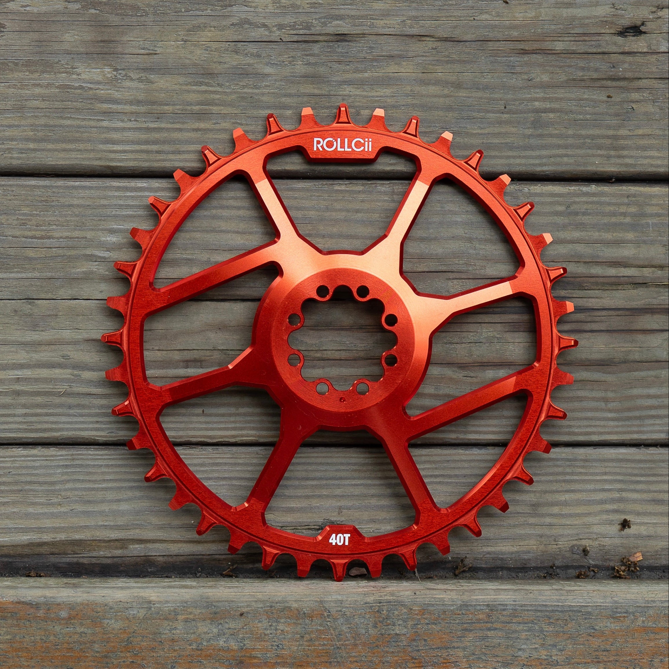 ROLLCii V2 1X Direct Mount Chainring for SRAM 8-Bolt Gravel 6mm Offset, Ansicht 1