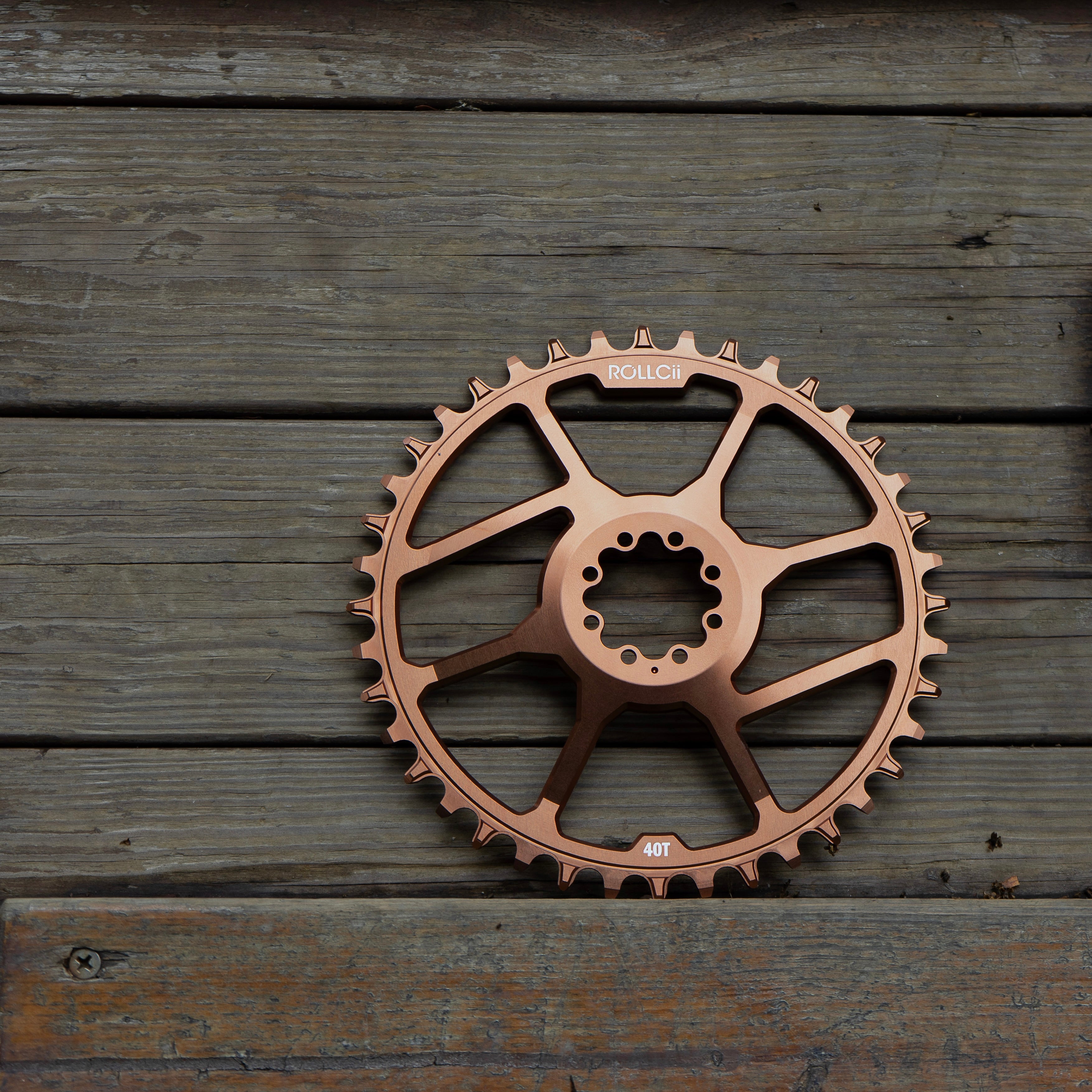 ROLLCii V2 1X Direct Mount Chainring for SRAM 8-Bolt Gravel 6mm Offset, Ansicht 4