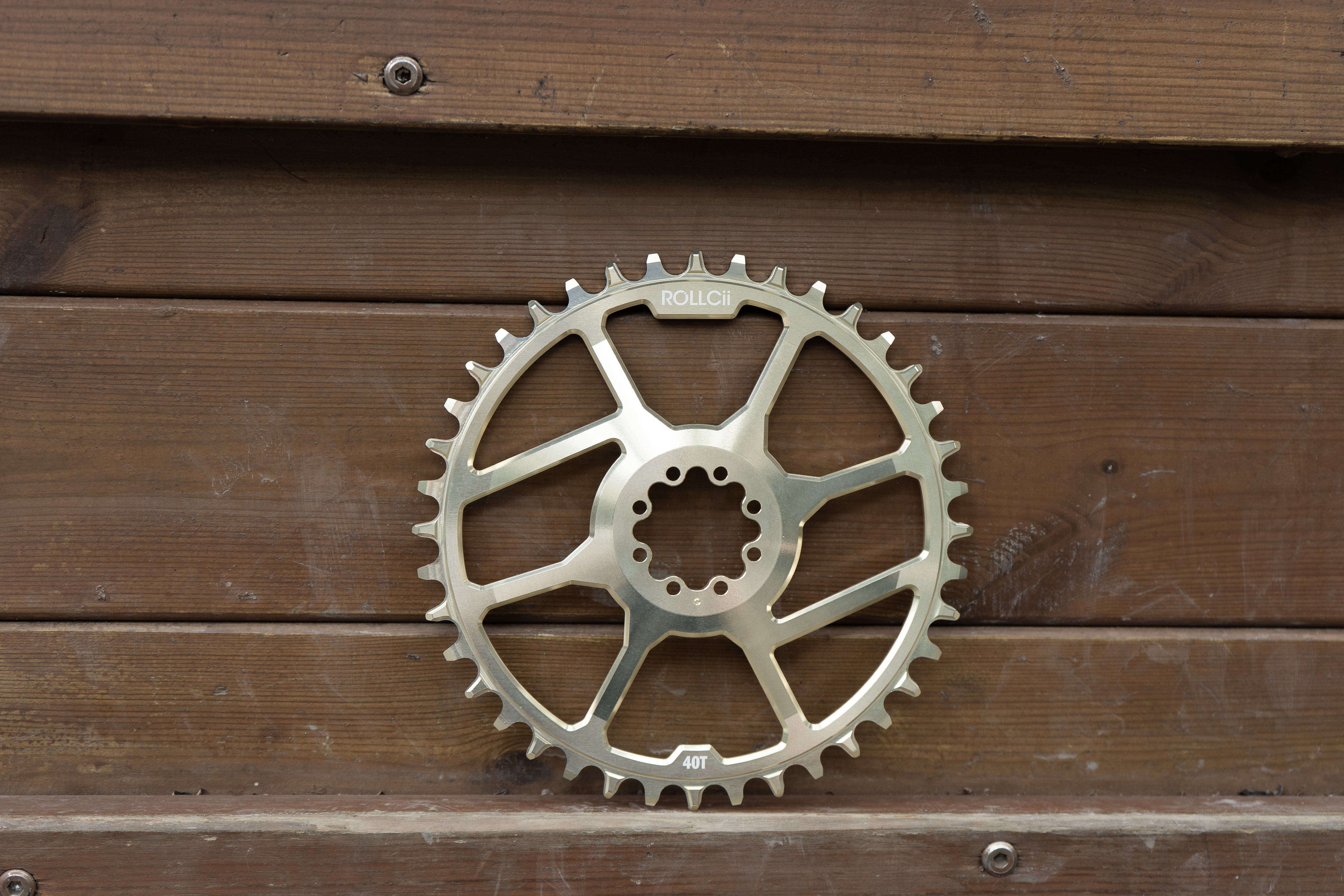 ROLLCii V2 1X Direct Mount Chainring for SRAM 8-Bolt Gravel 6mm Offset, Hauptansicht