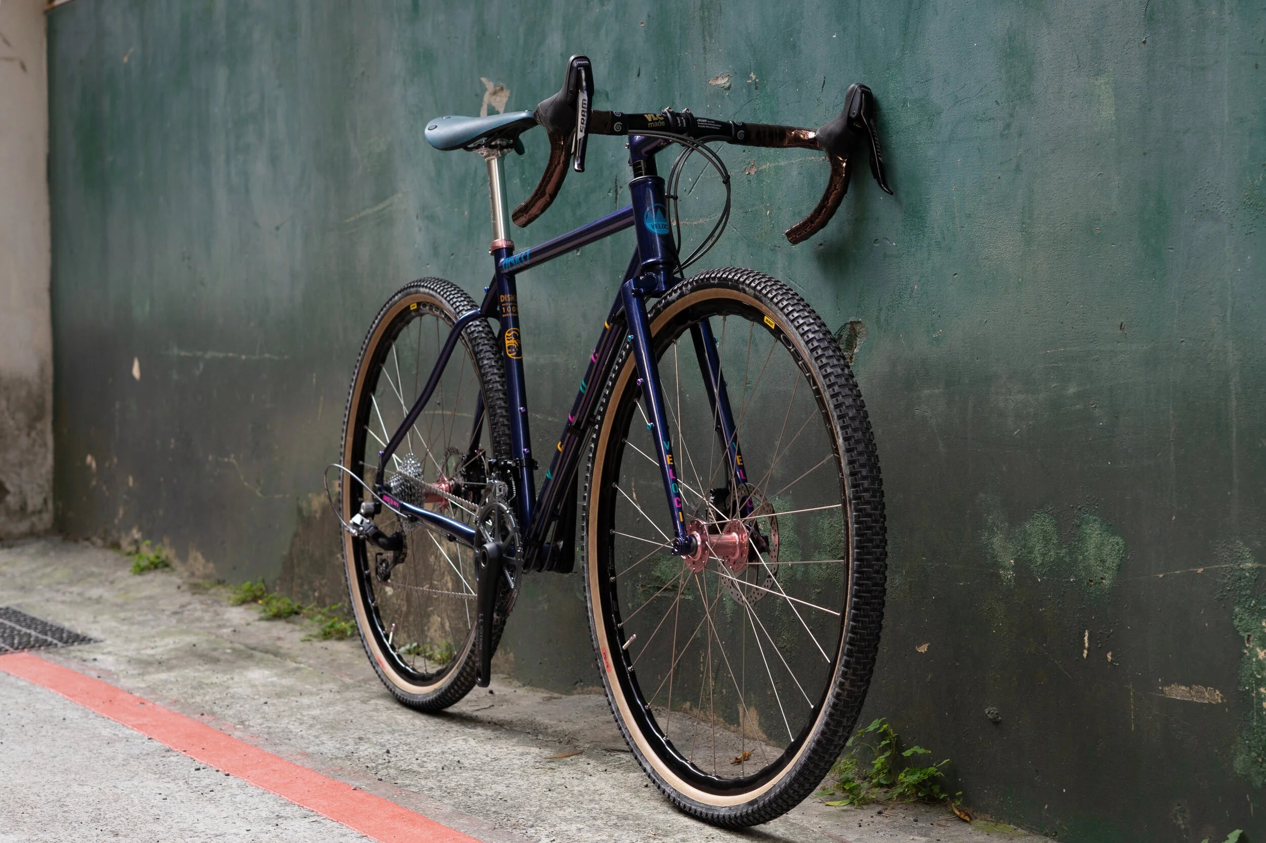 VELOCI Disko '80s Chromoly Steel Frame Set, gravel bikepacking all-road, view 1