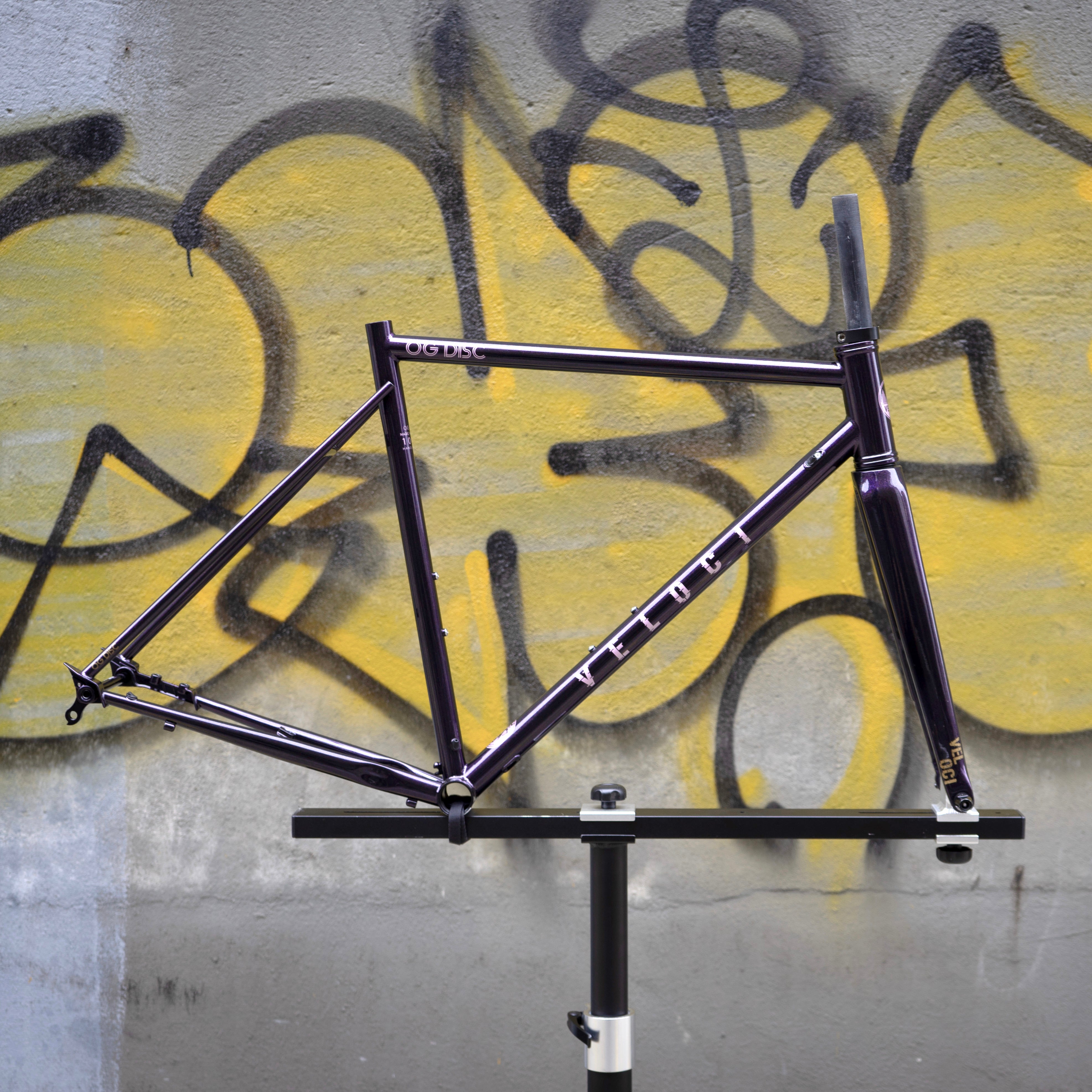 VELOCI OG Disc Chromoly Steel Frame Set, Rennrad Disc Enduro, Hauptansicht