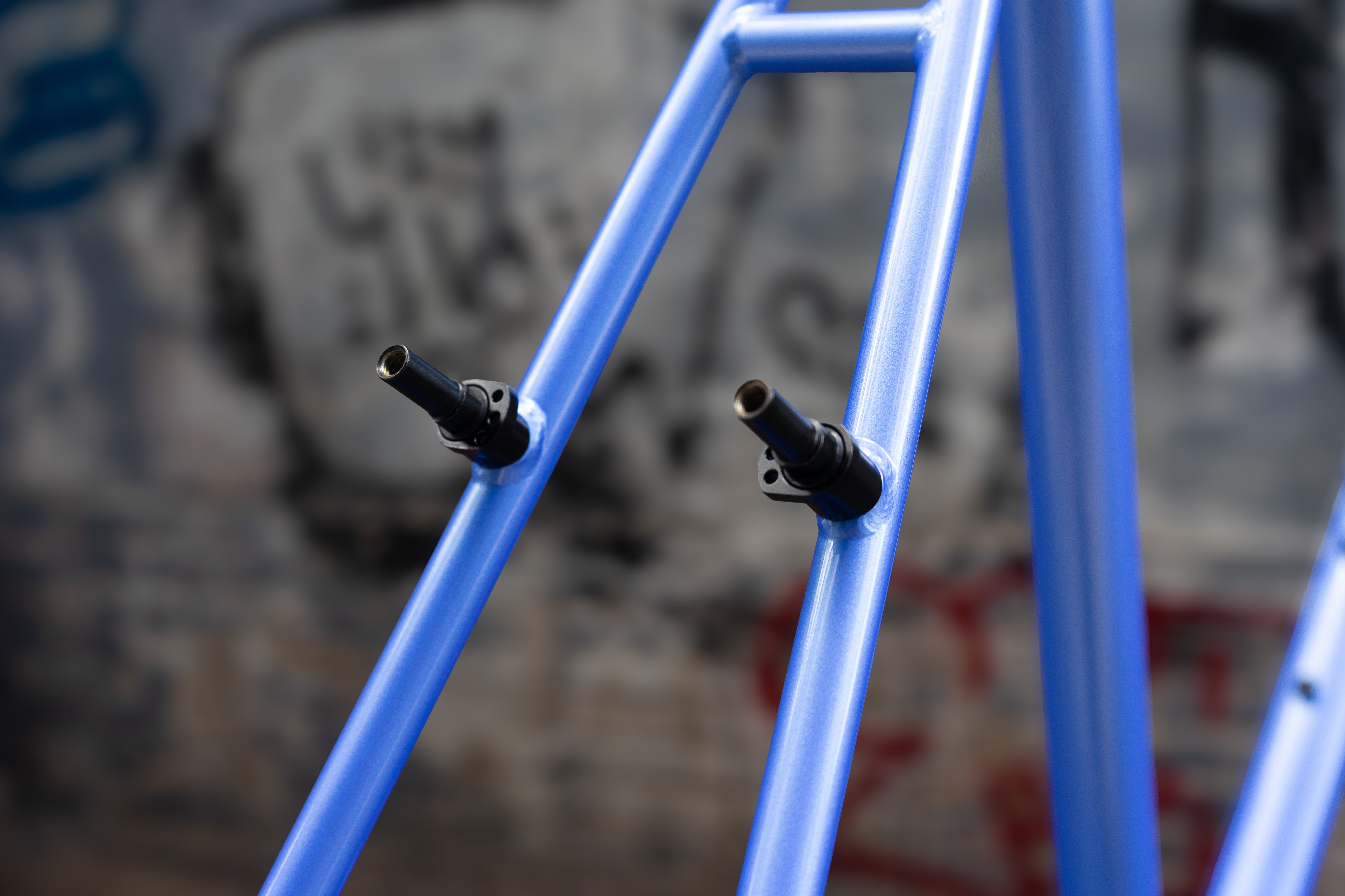 Conjunto de cuadro VELOCI Old Street V1.1, Pulso azul, acero cromoly para pista/fixie, vista 6