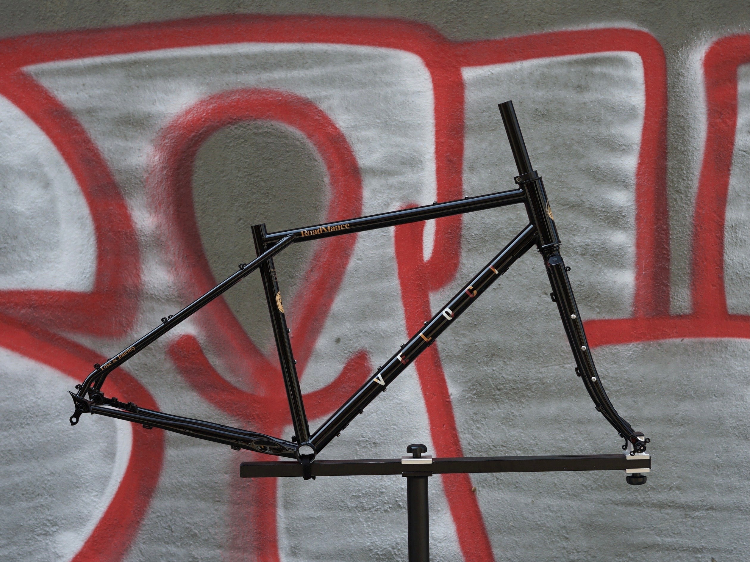 VELOCI Roadmance Chromoly Steel Frame Set with Steel Fork, gravel bikepacking monstercross, view 1