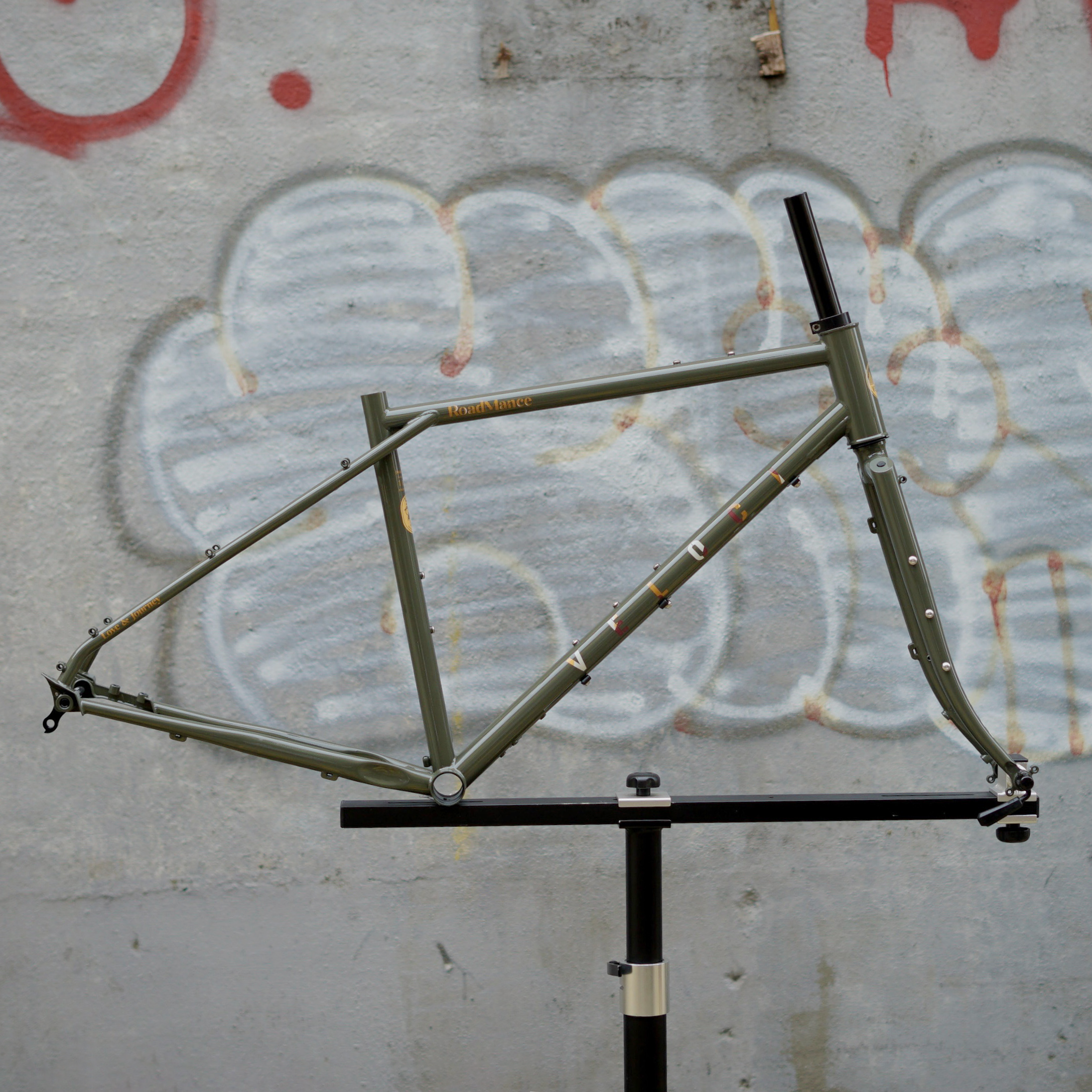 VELOCI Roadmance Chromoly Steel Frame Set with Steel Fork, gravel bikepacking monstercross, view 18