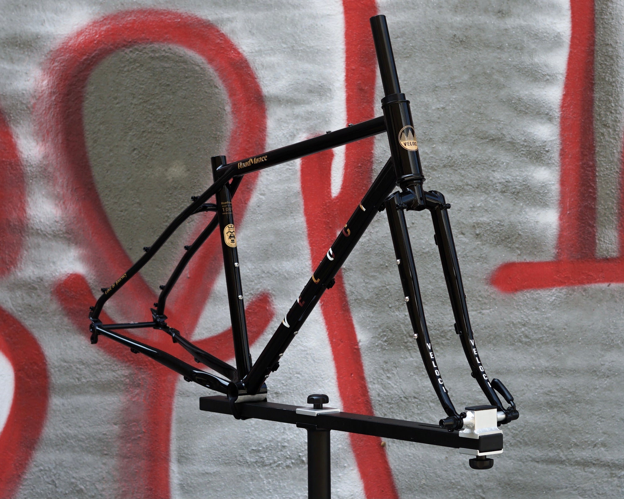 VELOCI Roadmance Chromoly Steel Frame Set with Steel Fork, gravel bikepacking monstercross, view 2