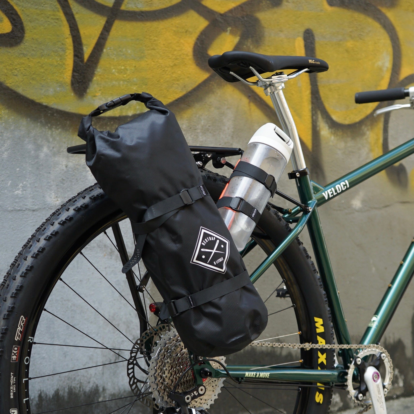 Portapacchi posteriore VLCmade Wednesday, acciaio chromoly, vista 1
