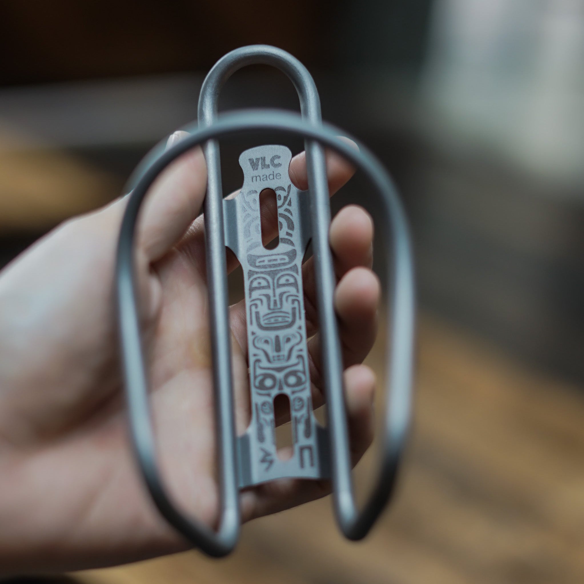 VLCmade Titanium Space Bottle Cage, bidon water bottle holder, view 5