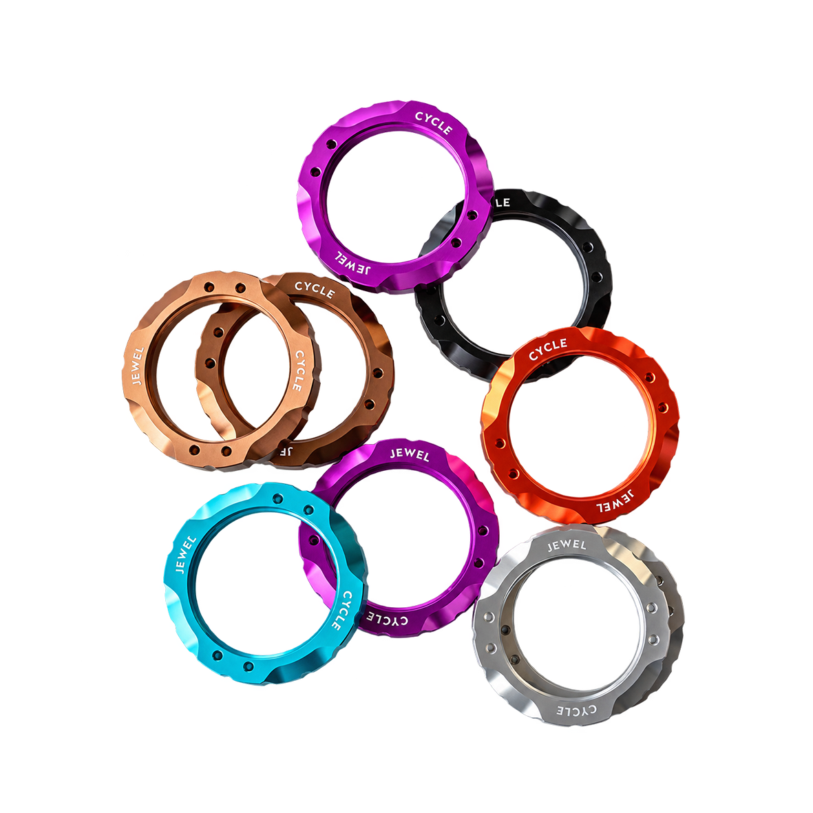 Cycle Jewel Track Hub Lock Ring, View 5