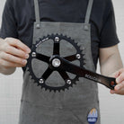 ROLLCii 1X Chainring for BCD130 5-Bolt, Black