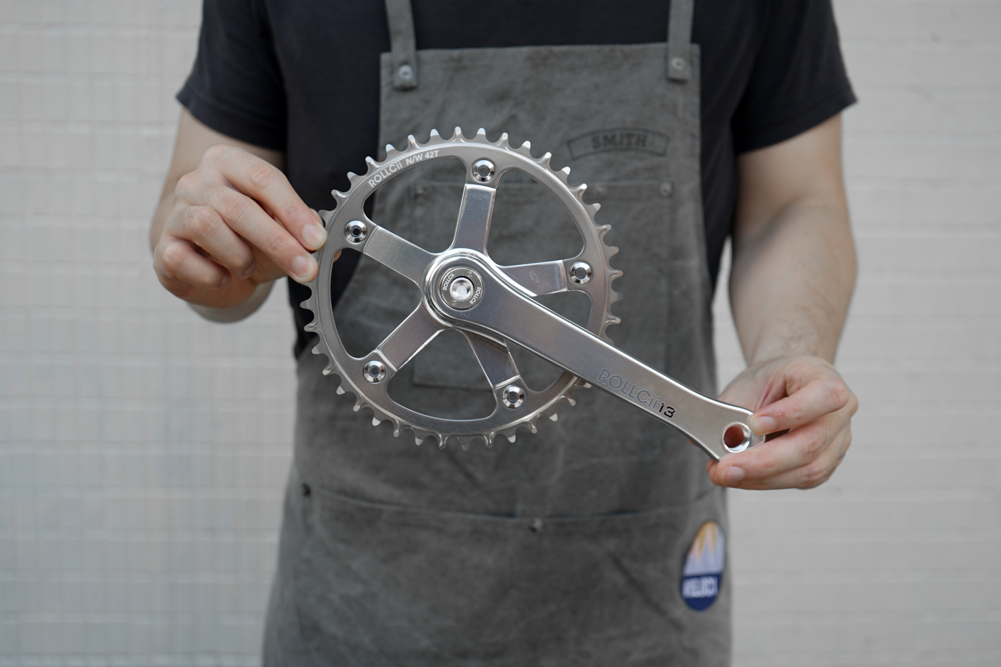 ROLLCii 1X Chainring for BCD130 5-Bolt, Silber