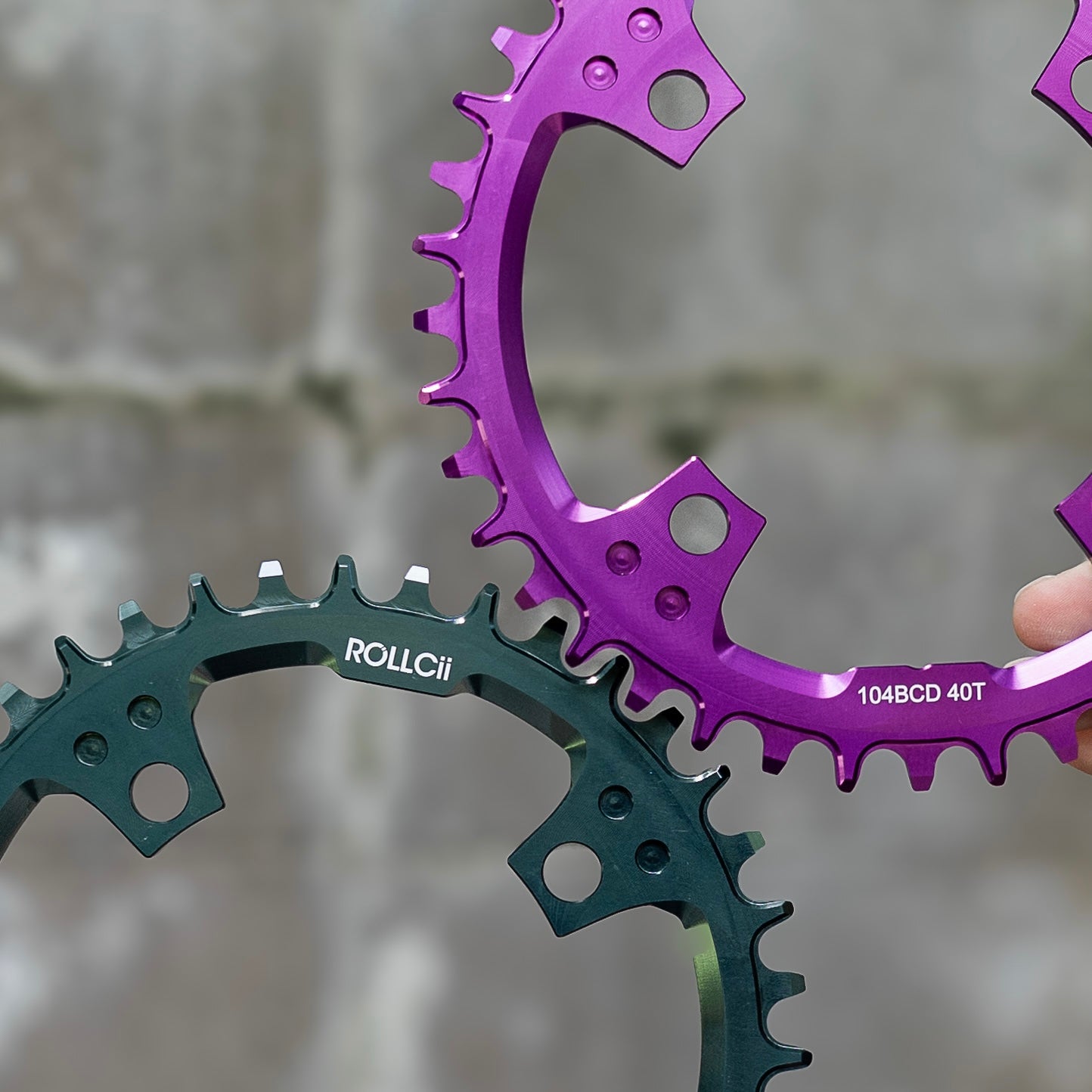 ROLLCii 1X Chainring for BCD104 4-Bolt, Narrow-Wide, 40Z, Ansicht 2