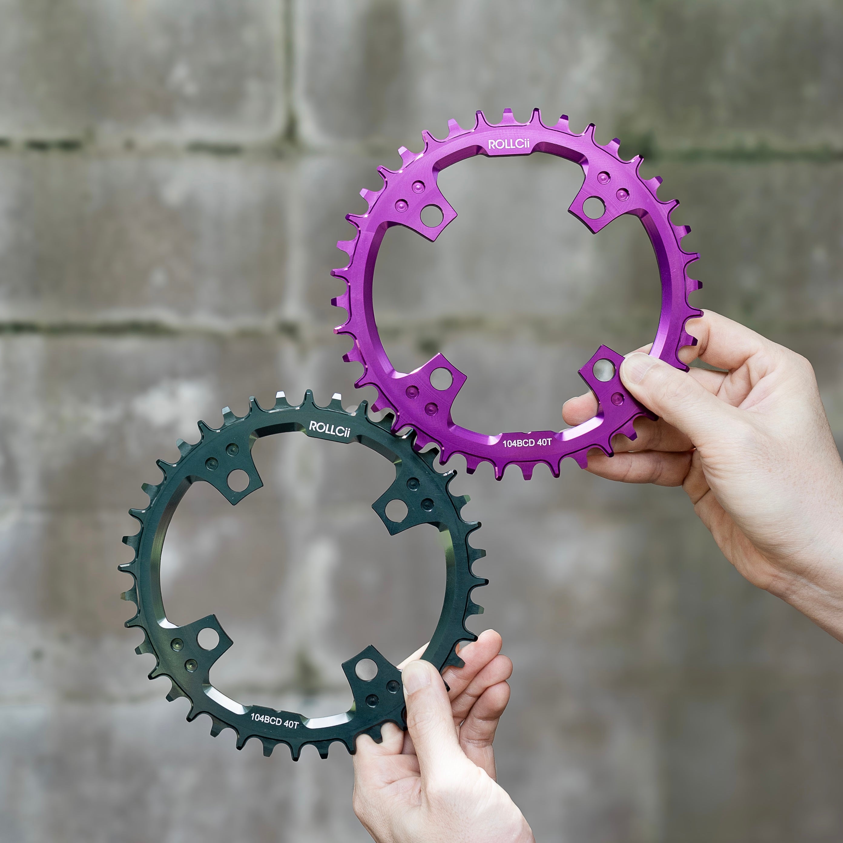 ROLLCii 1X Chainring for BCD104 4-Bolt, Narrow-Wide, 40Z, Ansicht 3