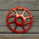 Chainring 1X Direct Mount ROLLCii V2 untuk SRAM 8-Baut Gravel Offset 6mm, tampilan 1