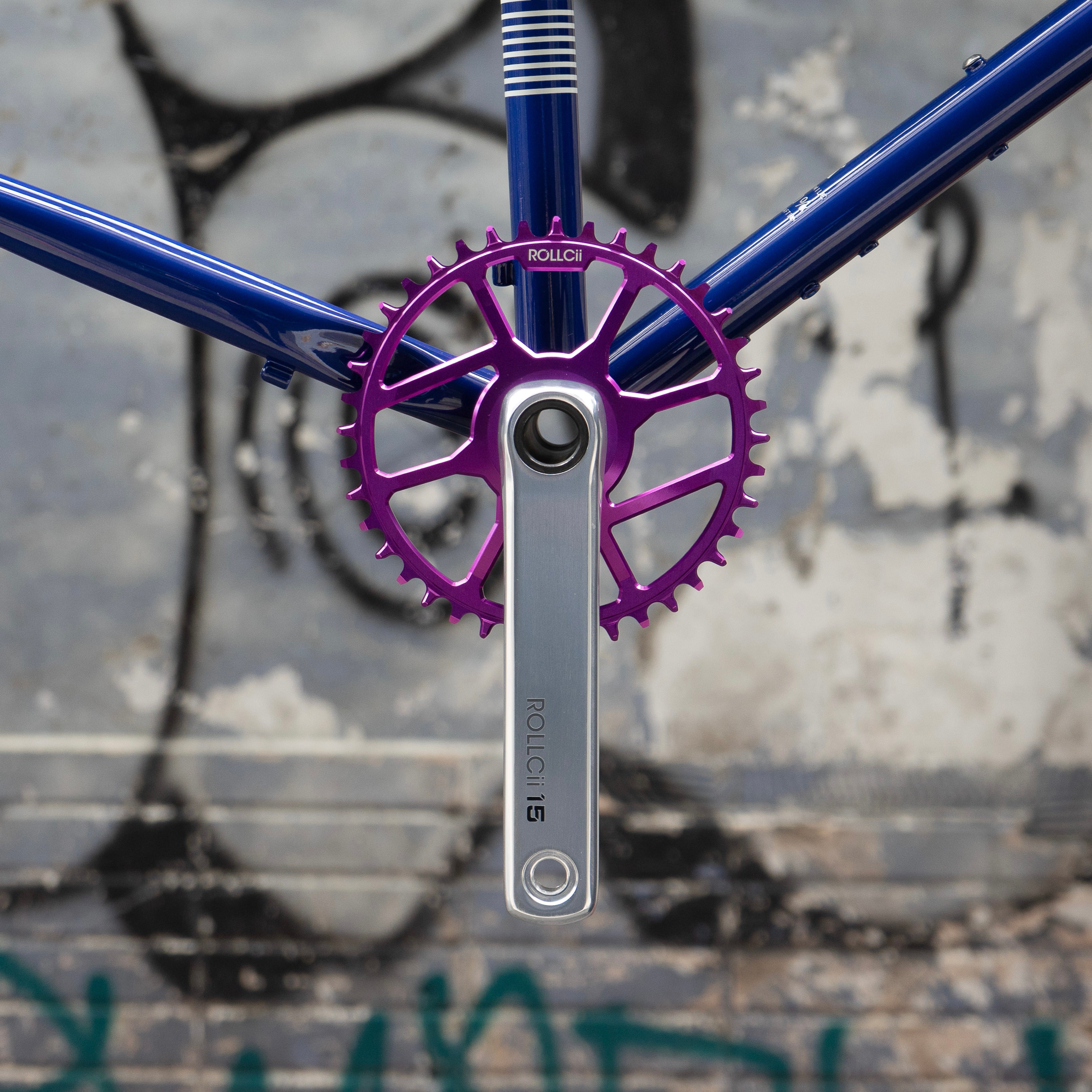 ROLLCii V2 1X Direct Mount Chainring for SRAM 8-Bolt Gravel 6mm Offset, view 5