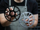 Chainring 1X Direct Mount ROLLCii V2 untuk SRAM 8-Baut Gravel Offset 6mm, tampilan 9
