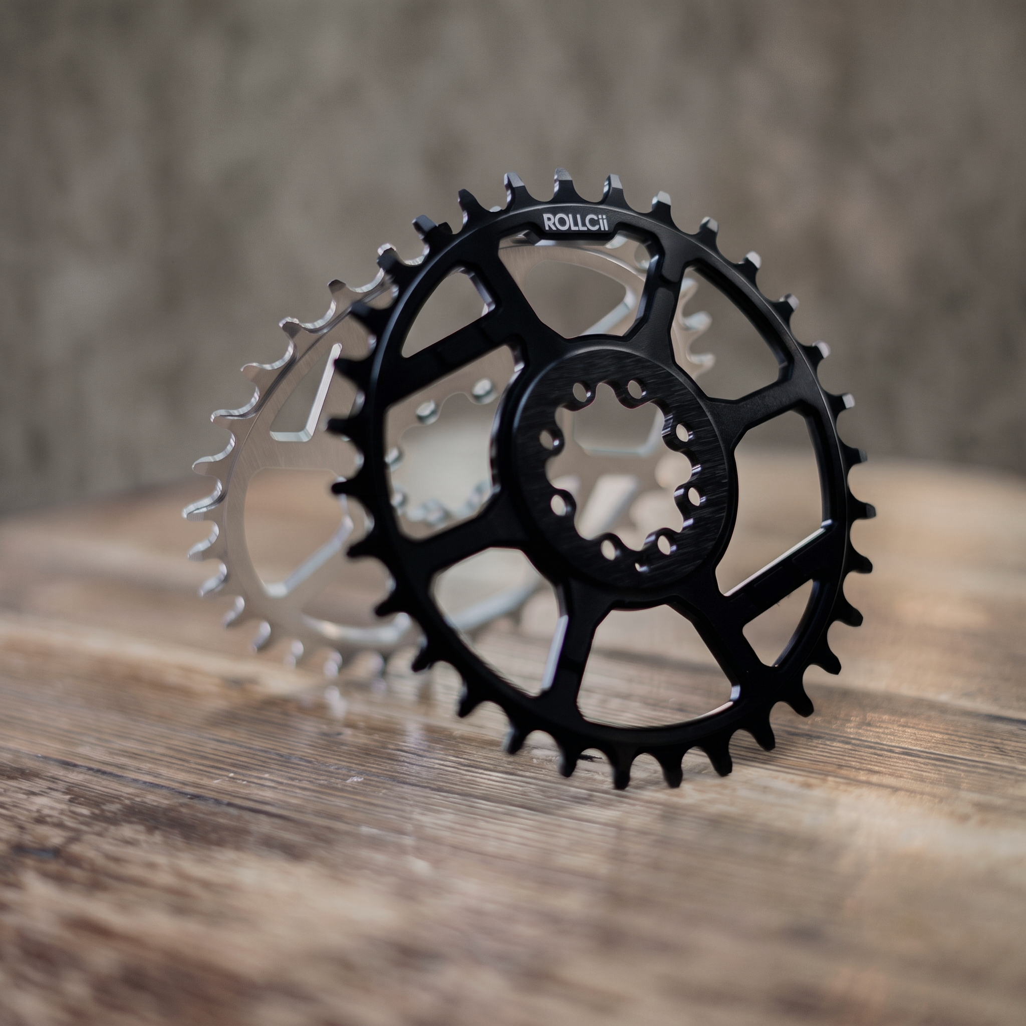 ROLLCii V2 1X Direct Mount Chainring for SRAM 8-Bolt MTB 3mm Offset, view 1