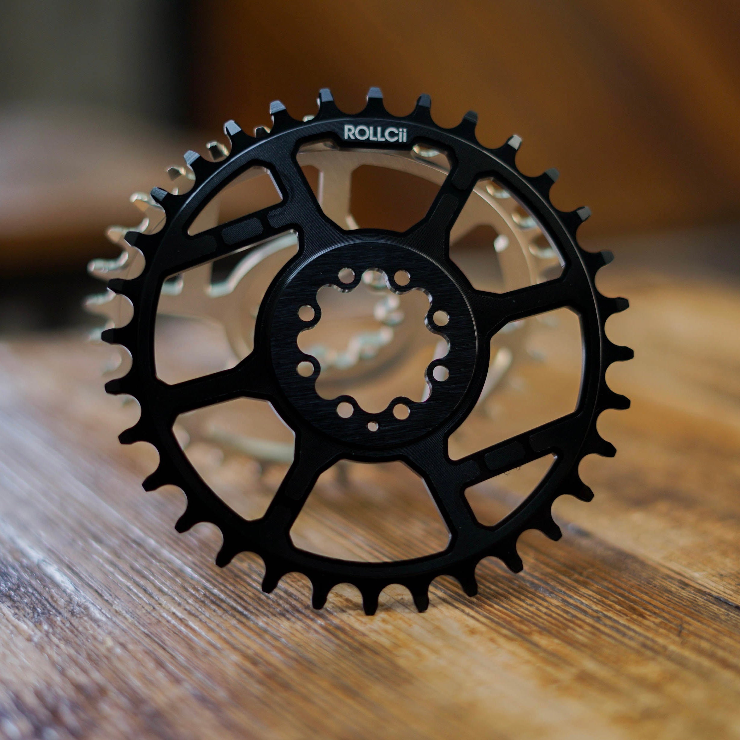 ROLLCii V2 1X Direct Mount Chainring for SRAM 8-Bolt MTB 3mm Offset, view 3