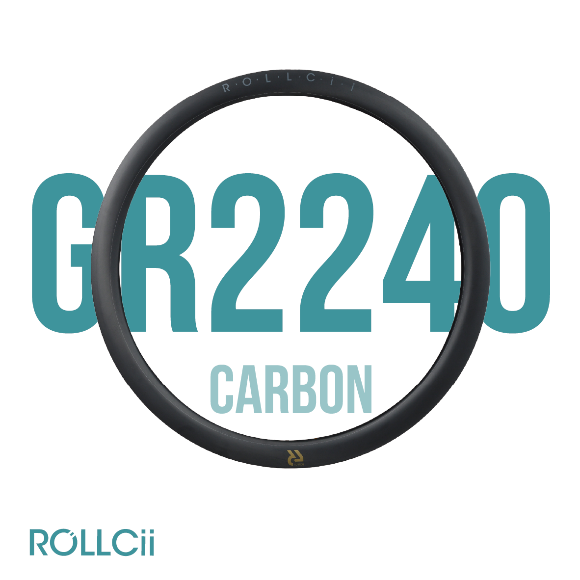 ROLLCii GR2240 Carbon Rim, 24Hole 700C, all-road disc gravel, primary view