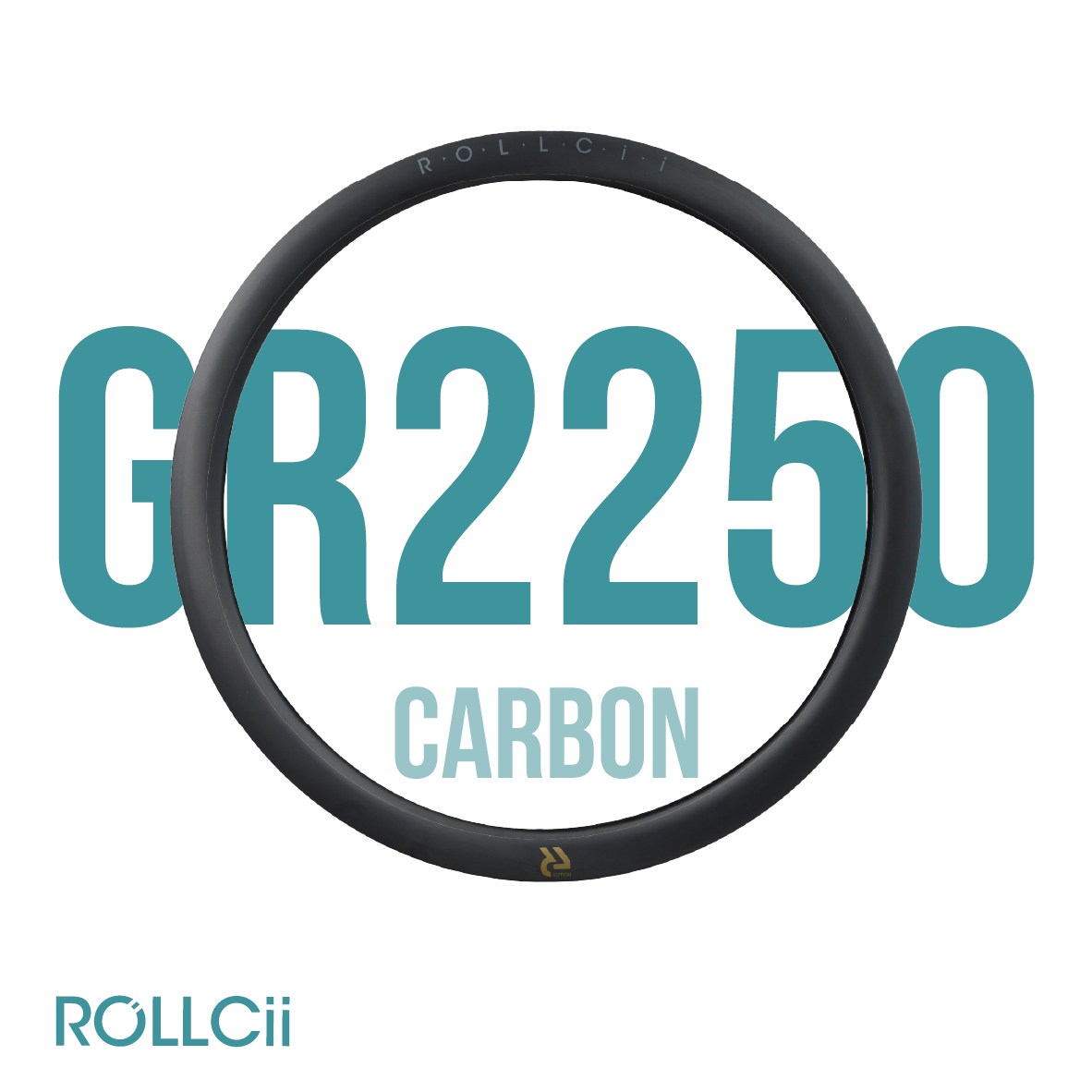 ROLLCii GR2250 Carbon Rim, 24Hole 700C, all-road disc gravel, primary view