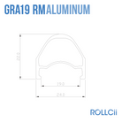 ROLLCii GRA19RM Aluminum Rim, 16", Brompton, view 1