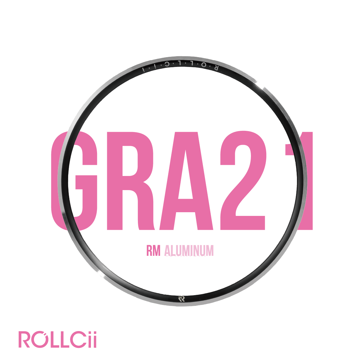 ROLLCii GRA21RM Aluminum Rim, เกรเวล ถนน เบรกก้ามปู, มุมที่ 2