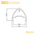 ROLLCii GRA23 Aluminum Rim, Gravel All-Road Bikepacking MTB, Scheibenbremse, Hauptansicht