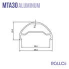 ROLLCii MTA30 Aluminum Rim, MTB enduro trail, disc brake, view 5