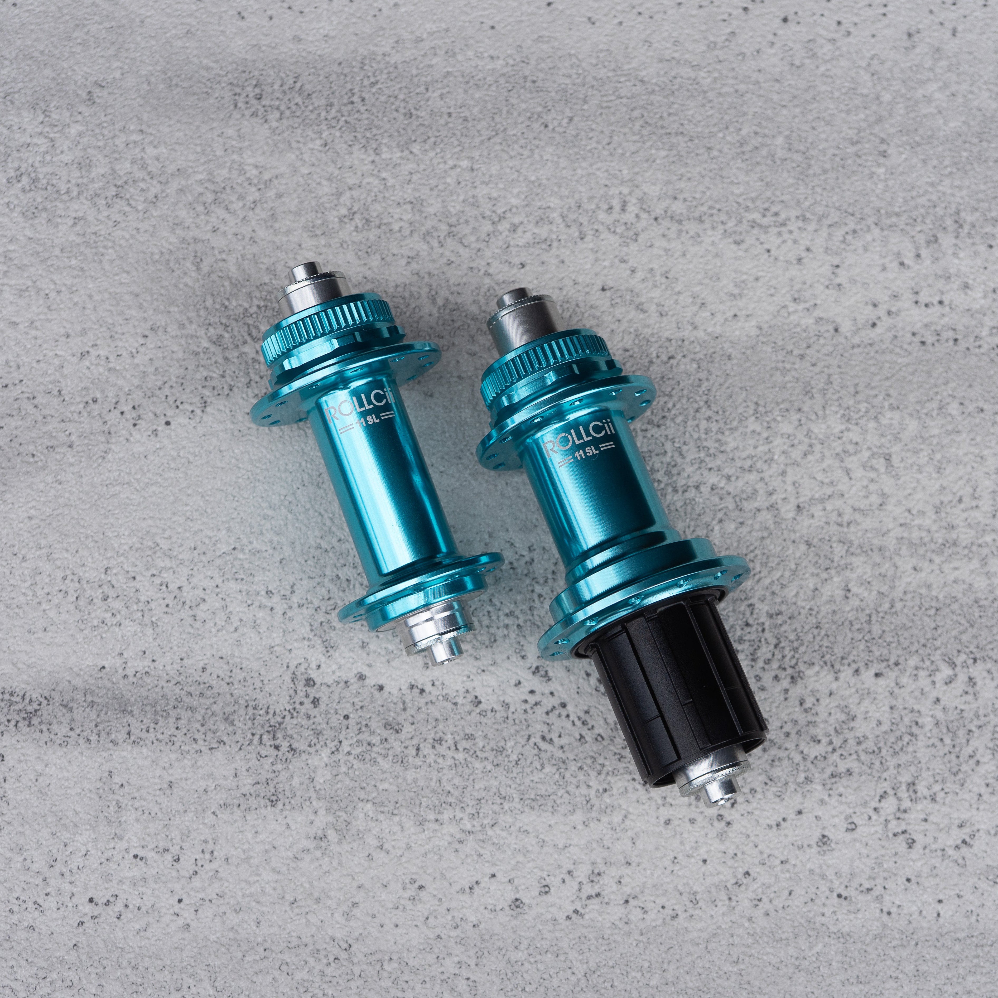 ROLLCii RC11DB-SL Centerlock 24Hole Hub, disc brake, water blue