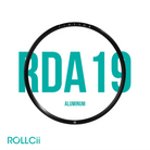 ROLLCii RDA19 Aluminum Rim, 700C road bike disc brake, view 3