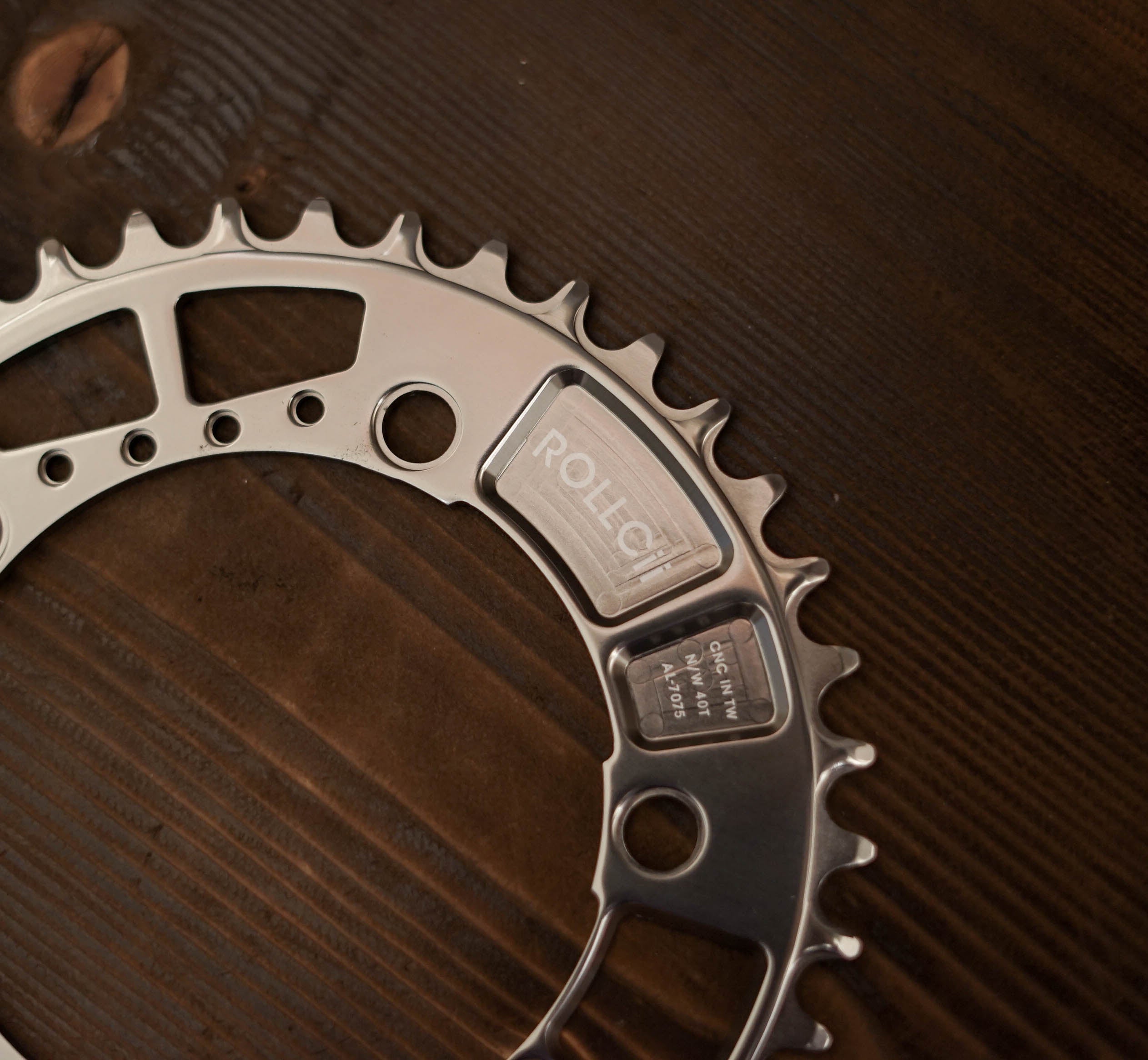 ROLLCii Rocker 1X Chainring for BCD110 5-Bolt, Schwarz, Ansicht 10