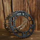ROLLCii Rocker 1X Chainring for BCD110 5-Bolt, Black, view 2