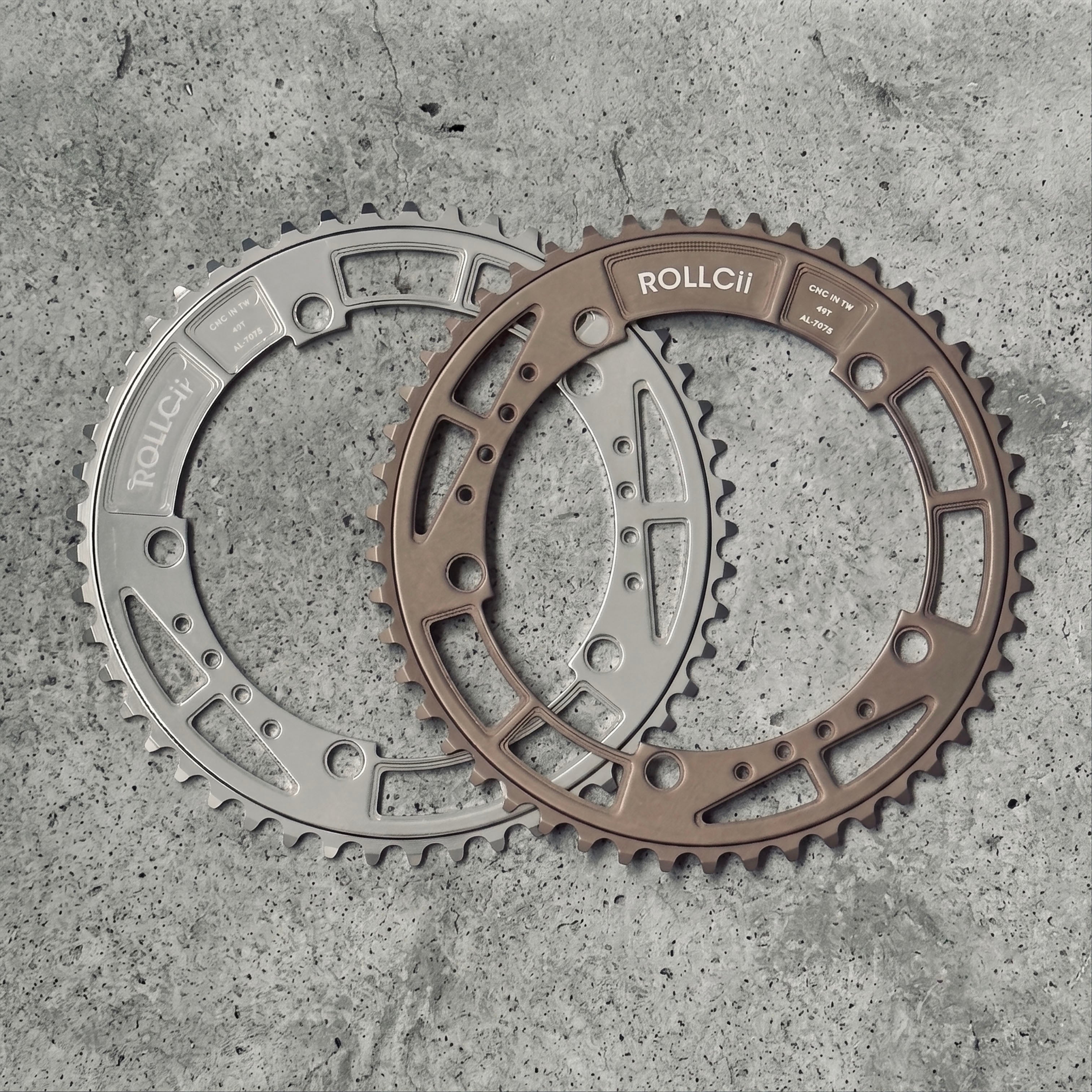 ROLLCii Rocker Track Chainring for BCD144 5-Bolt, Ansicht 2