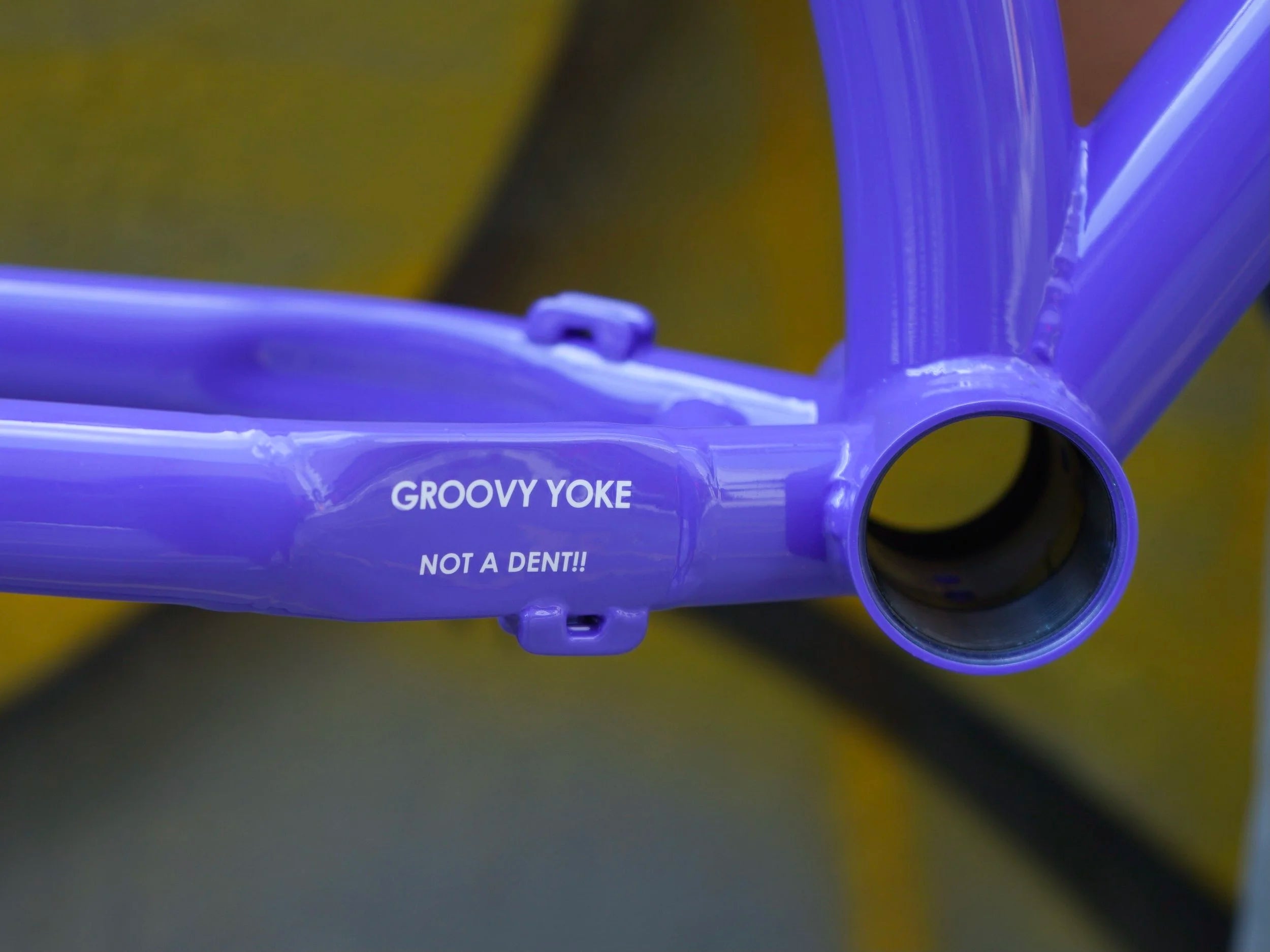 VELOCI Bongo Jungle Steel Hardtail MTB Frame, yoke detail