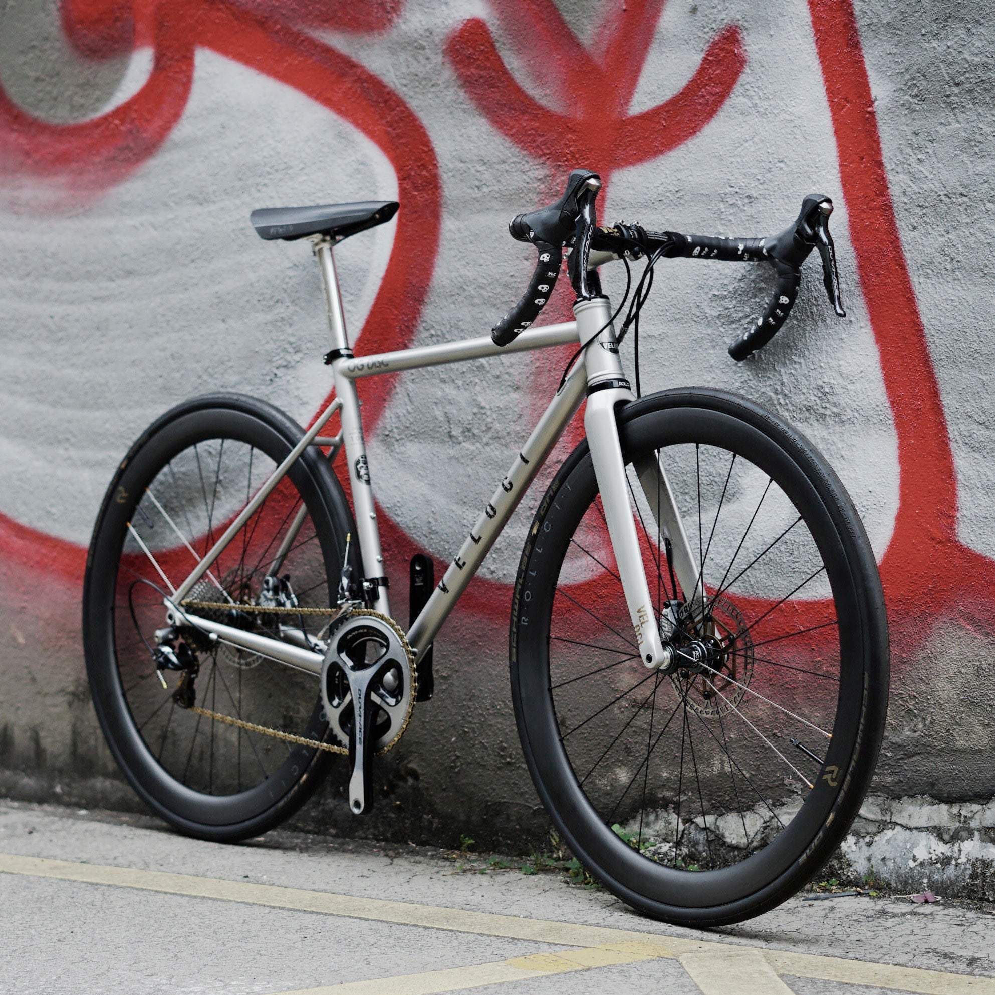 VELOCI OG Disc Chromoly Steel Frame Set, road bike disc enduro, view 17