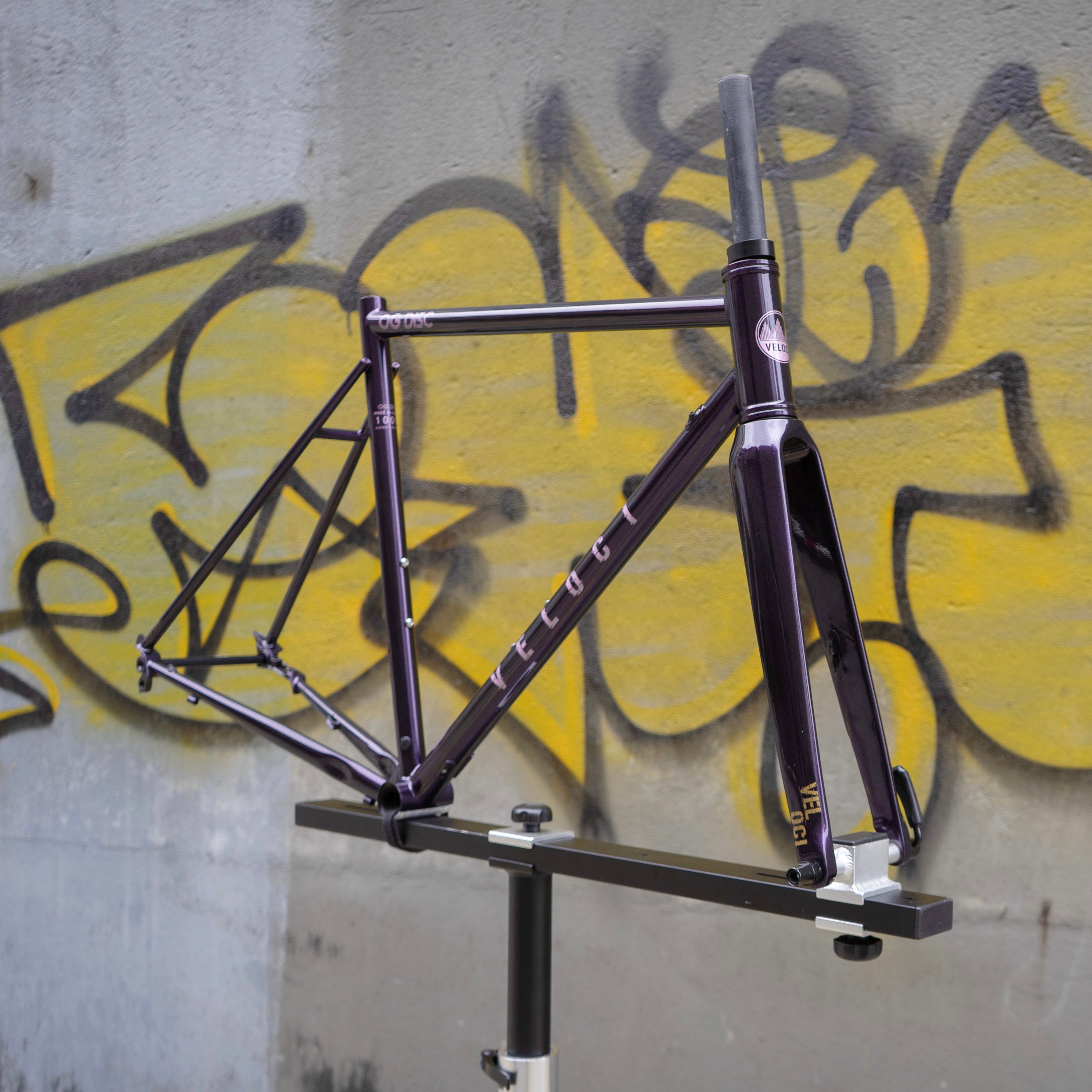 VELOCI OG Disc Chromoly Steel Frame Set, road bike disc enduro, view 8