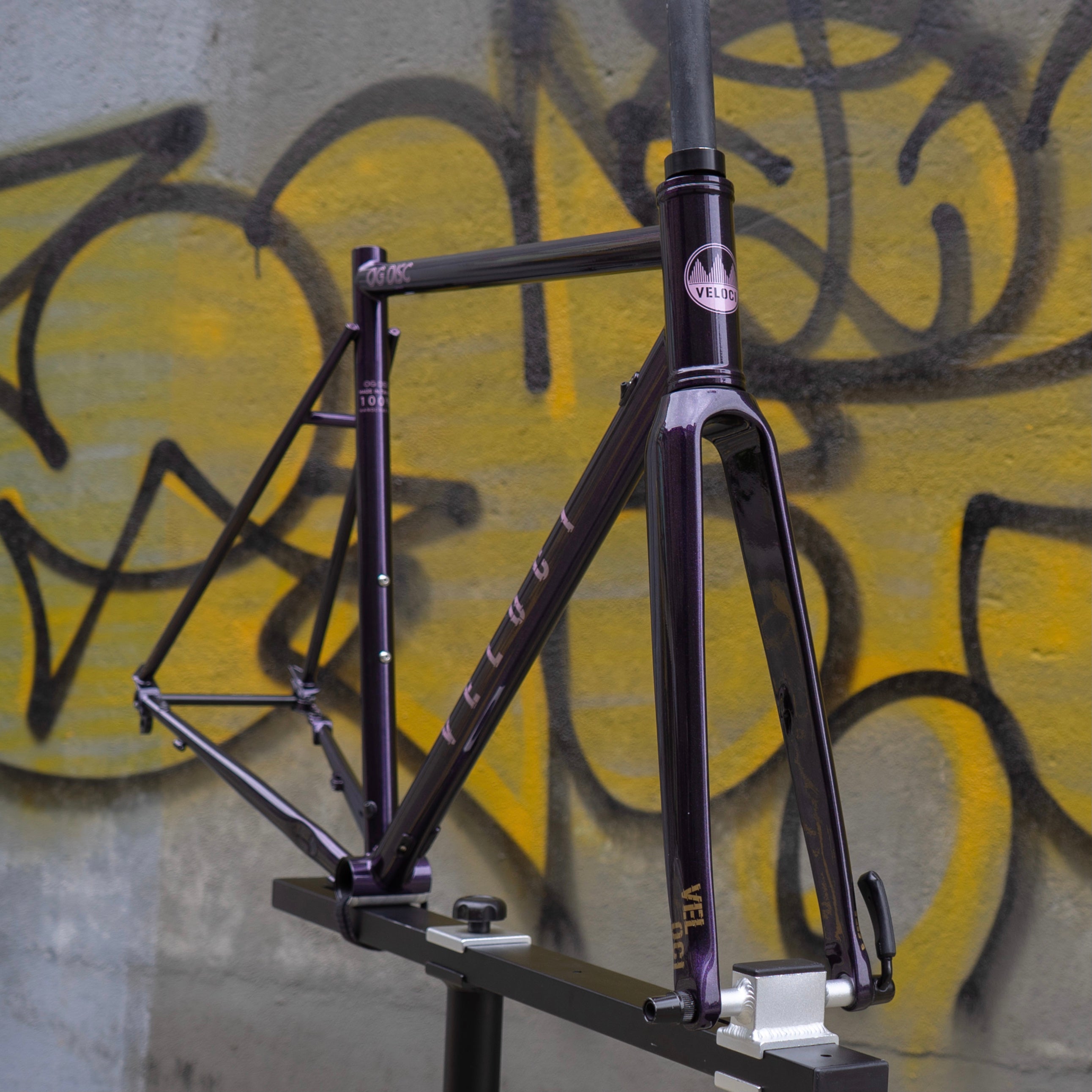 VELOCI OG Disc Chromoly Steel Frame Set, road bike disc enduro, view 9