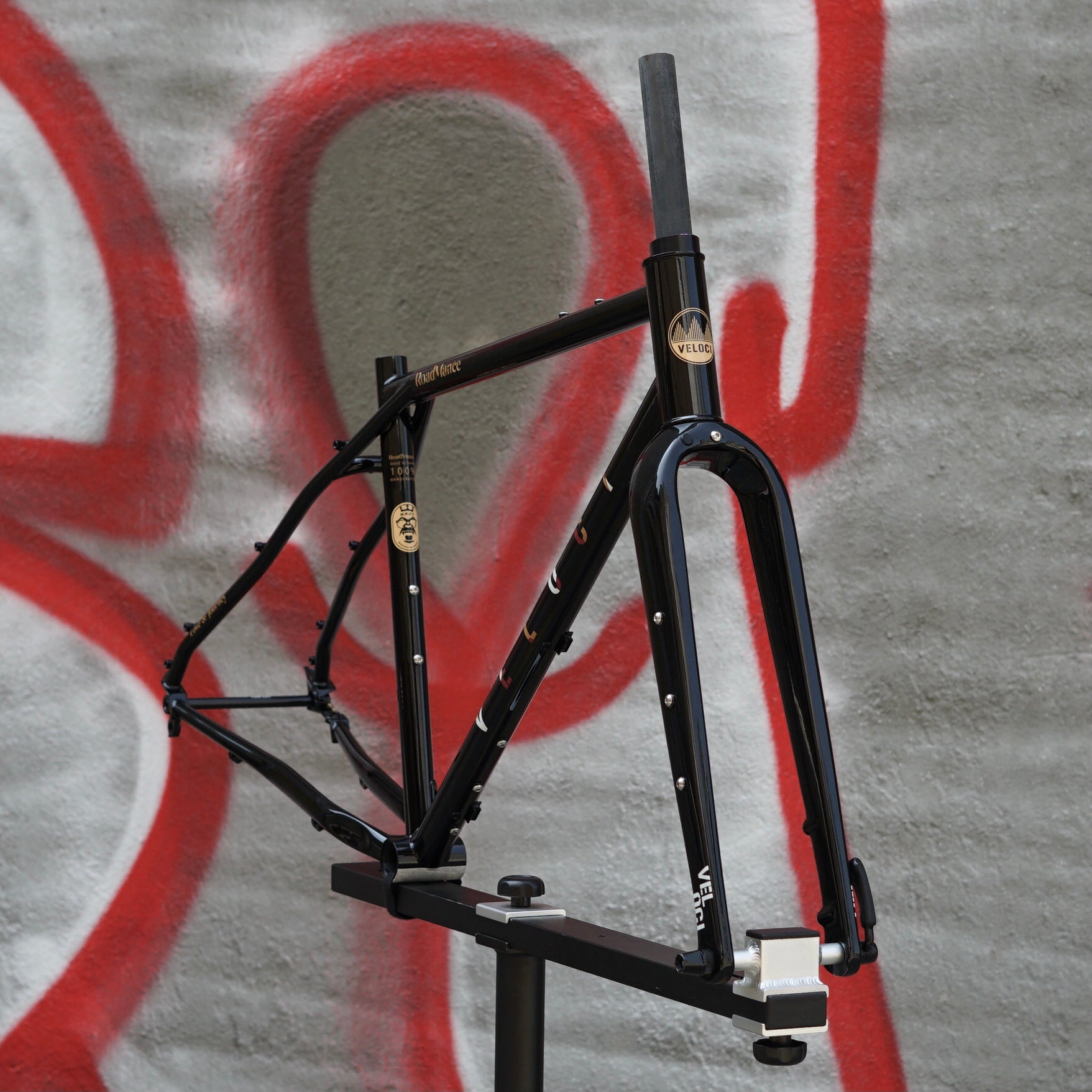 VELOCI Roadmance Chromoly Steel Frame Set with Carbon Fork, gravel bikepacking monstercross, primary view
